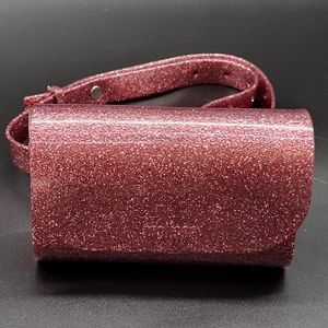 🎀Melissa Pink Glitter Cute Bag Fanny Pack Crossbody